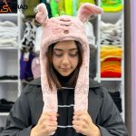 کلاه پمپی میوه ای صورتی کم رنگ