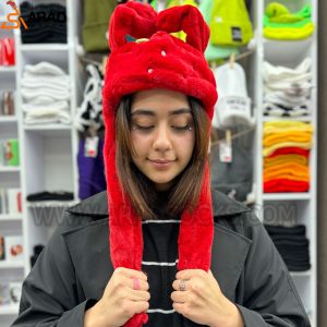 کلاه پمپی میوه ای قرمز