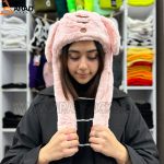 کلاه پمپی میوه ای صورتی کم رنگ