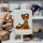 ماگ سرامیکی دختر عروسک به دست