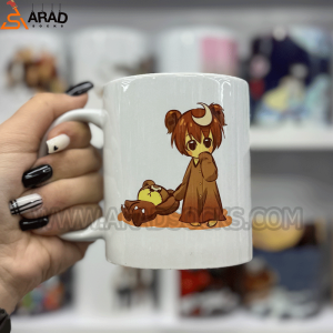 ماگ سرامیکی دختر عروسک به دست