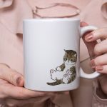 ماگ سرامیکی گربه نشسته - Image 2