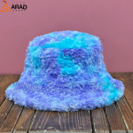 کلاه باکت پشمی آبی یاسی