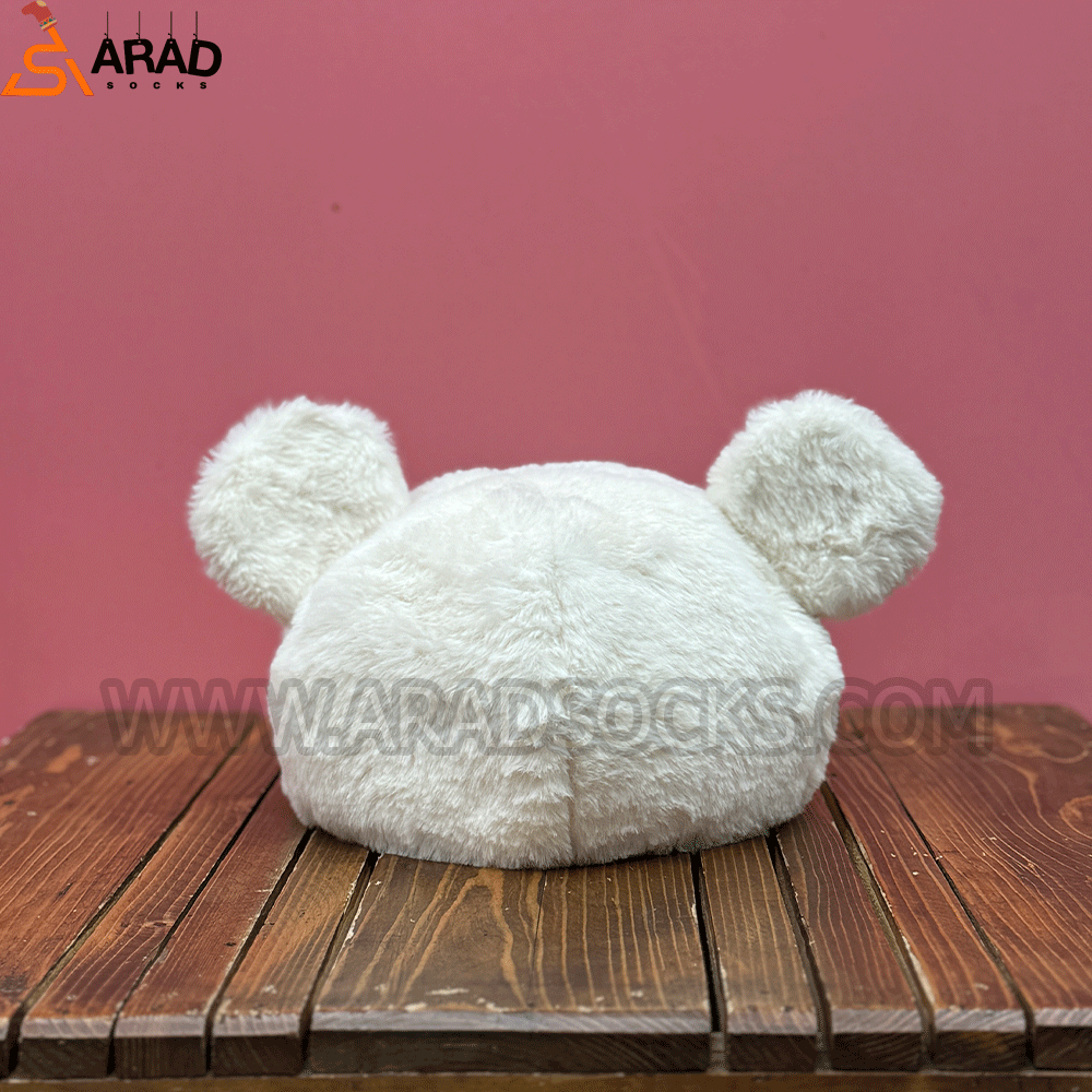 کلاه برت گوش دار شیری کلاه برت گوش دار شیری