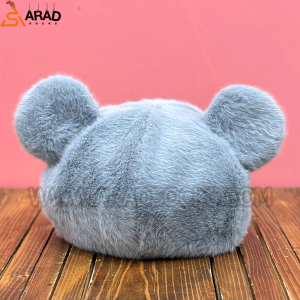 کلاه برت گوش دار طوسی