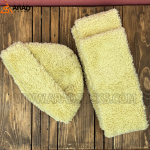 شال و کلاه کله قندی زرد