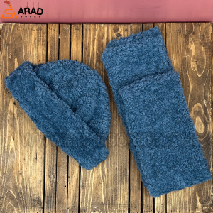 شال و کلاه کله قندی سرمه ای