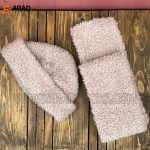 شال و کلاه کله قندی صورتی