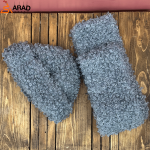 شال و کلاه کله قندی طوسی