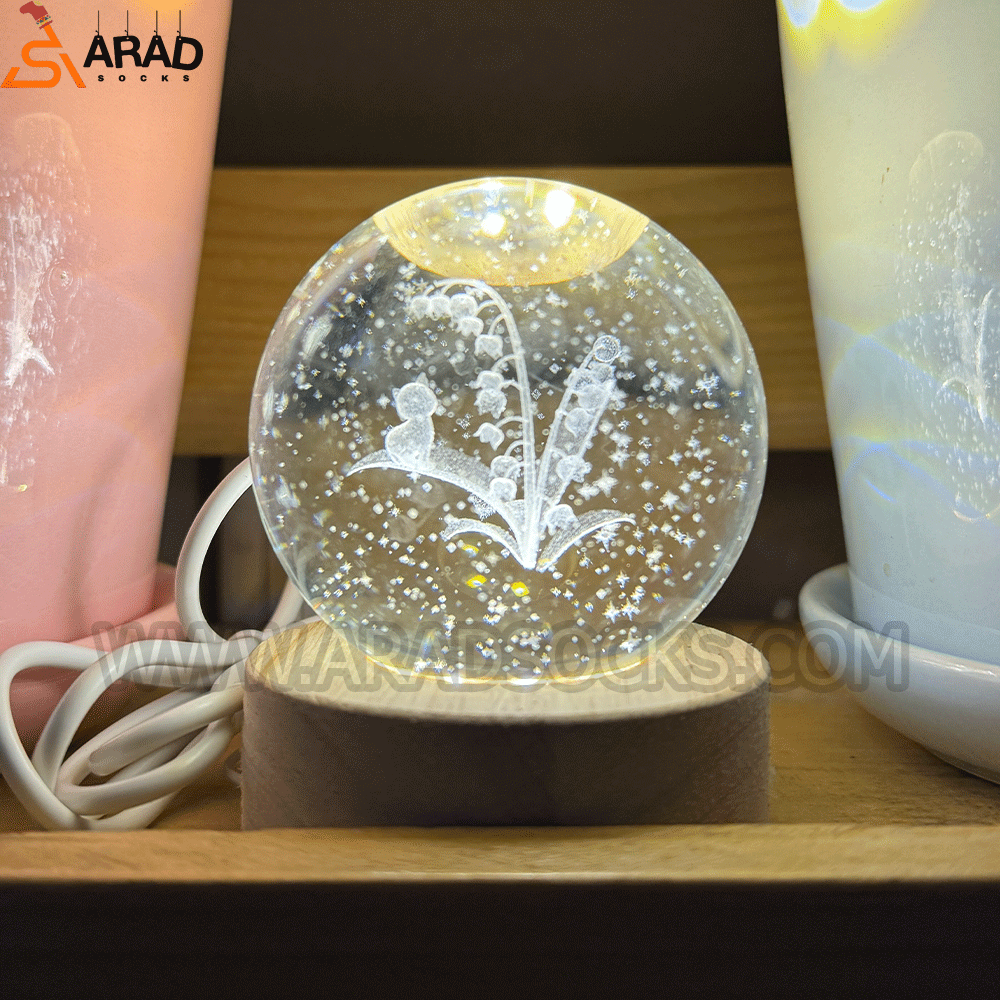 گوی کریستال گربه روی درخت سایز2 گوی کریستال گربه روی درخت سایز2