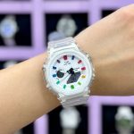 ساعت جی شاک شفاف سفید