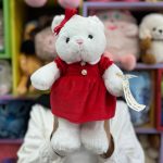عروسک خرس لباس قرمز