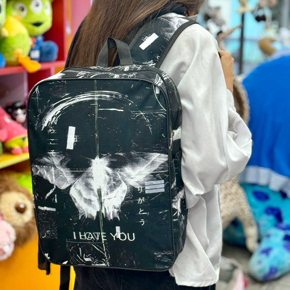 کوله مخمل پروانه مشکی کوله مخمل پروانه مشکی