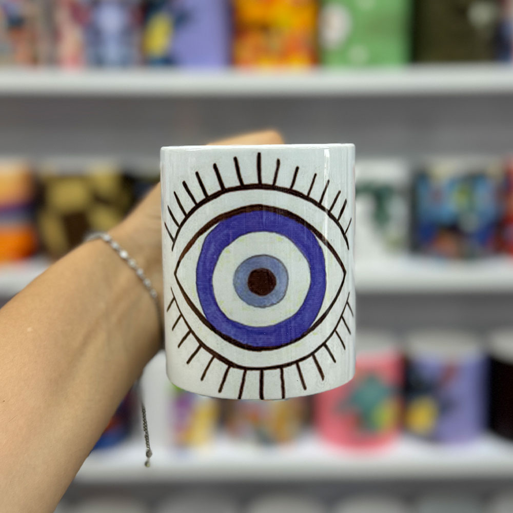 ماگ سرامیکی چشم نظر بزرگ ماگ سرامیکی چشم نظر بزرگ