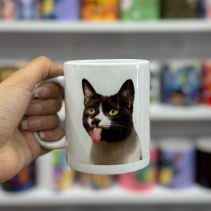 ماگ سرامیکی گربه زبون دراز