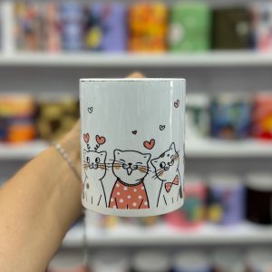 ماگ سرامیکی گربه های لباس دار