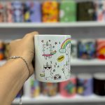 ماگ سرامیکی یونیکورن رنگین کمانی