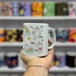 ماگ سرامیکی یونیکورن رنگین کمانی