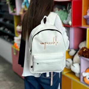 کوله پشتی بیسیک کتان رنگی