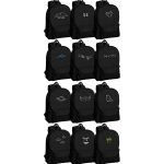 کوله پشتی مشکی بیسیک کتان