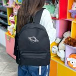 کوله پشتی مشکی بیسیک کتان