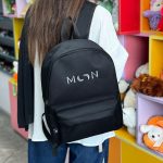 کوله پشتی مشکی بیسیک کتان