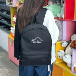 کوله پشتی مشکی بیسیک کتان