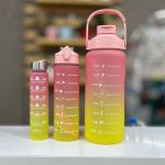 قمقمه سه قلو صورتی روشن