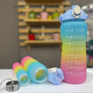 قمقمه سه قلو آبی