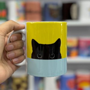 ماگ سرامیکی گربه مشکی