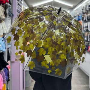 چتر برگ پاییزی سبز تیره