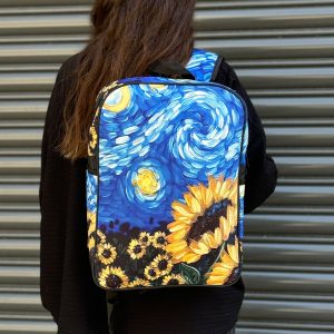 کوله مخمل شب پر ستاره و آفتابگردون