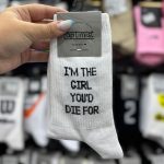 جوراب ساقدار نوشته دار