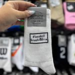 جوراب ساقدار نوشته دار