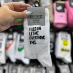 جوراب ساقدار نوشته دار