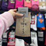 جوراب ساقدار اسپرت طرح نوشته