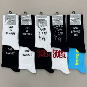 جوراب ساقدار اسپرت نوشته