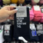 جوراب ساقدار نوشته دار