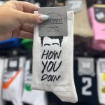 جوراب ساقدار طرح نوشته