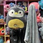 عروسک پتو بالشتی جوجه و پنگوئن رنگین کمان - Image 2