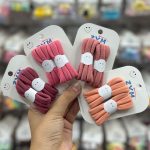 کش مو ساده تناژ صورتی