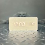 ساعت دیجیتالی طرح چوب