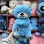 عروسک تپنده نفس کش خرس آبی