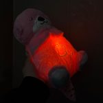 عروسک تپنده نفس کش خرس صورتی