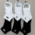 جوراب مچی آپتیمیست گلدوزی سفید و مشکی