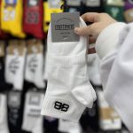 جوراب مچی آپتیمیست گلدوزی سفید و مشکی - Image 4