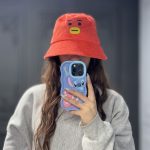 کلاه باکت مخمل طرح بی تی 21