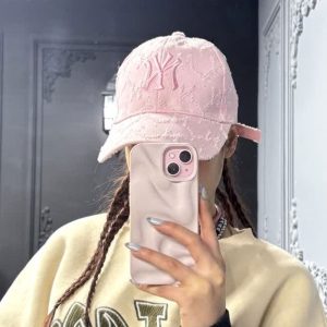 کلاه بیسبالی NYصورتی زاپدار