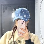 کلاه بیسبالی جین زاپدار روشن