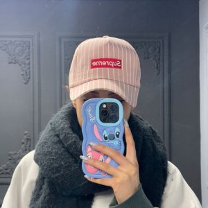 کلاه بیسبالی supreme صورتی